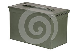 US army green metal ammo box for gun cartridges