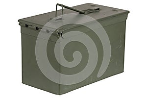 US army green metal ammo can for gun cartridges