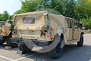 US Army Humvee in Potsdam, New York, USA