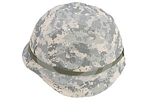 us army kevlar helmet with camouflaged cover