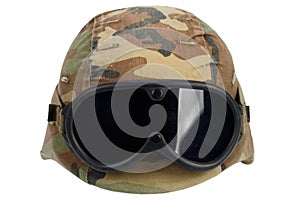 us army kevlar helmet with goggles