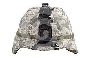 Us army kevlar helmet with night vision mount
