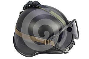 us army kevlar helmet with protective goggles