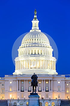 US Capitol Building at dusk, Washington DC