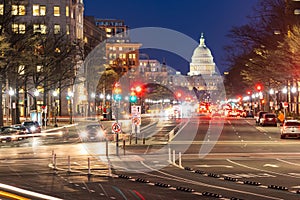 US Capitol Building Sunset