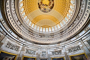 US Capitol Dome Rotunda Apothesis Amerian History Freize Washington DC