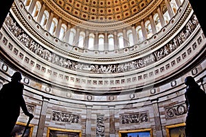 US Capitol Dome Rotunda Statues DC