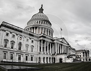 US Capitol Gloomy and Overcast