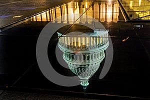 US Capitol Reflection North Side Night Stars Washington DC