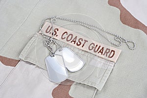 US COAST GUARD branch tape with d