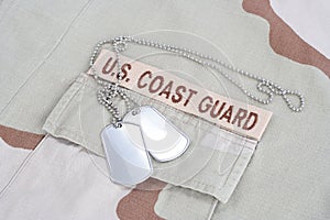 US COAST GUARD branch tape with d photo