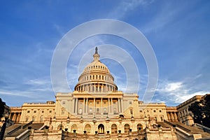 US Congress at Sunset