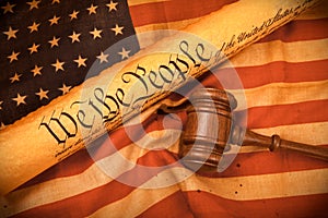 US Constitution - We The People photo
