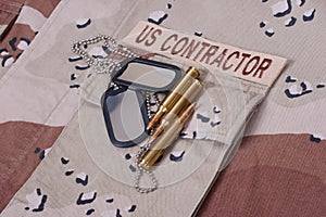 Us contractor uniform