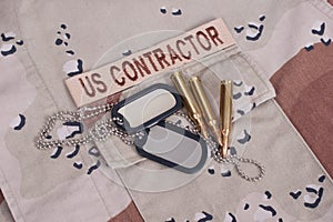Us contractor uniform