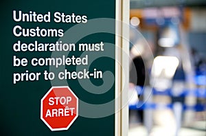 US Customs warning