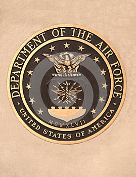 Us dept. of the air force plaque