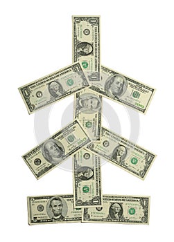 US Dollar Christmas Tree