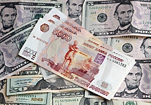 US Dollar and rouble