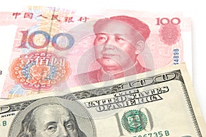US dollar vs renminbi photo