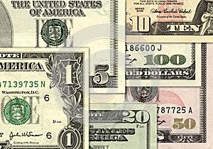 US dollars money background