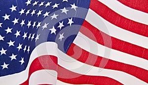 US flag as background