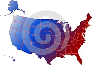US Flag Map