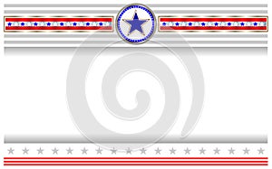 US flag Patriotic holiday frame border banner