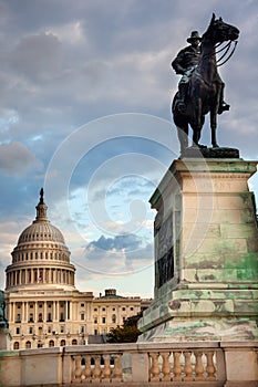 US Grant Statue Memorial Capitol Hill Washington DC