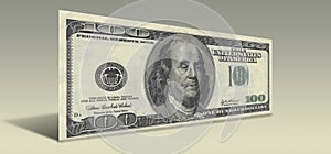 US Hundred Dollar bill Drunken Ben Franklin