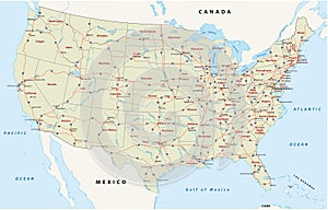 Us interstate highway map