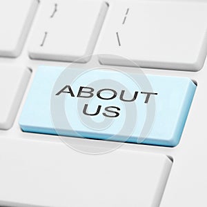 About us keyboard button