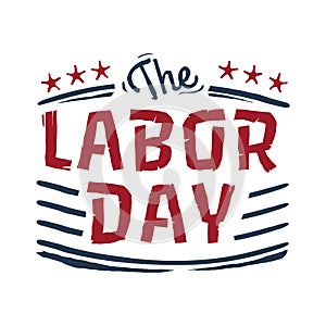 US labor day. Vector illustration decorative design