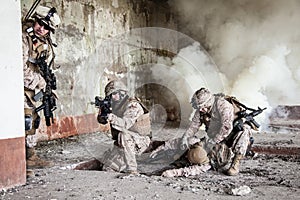 US marines in action