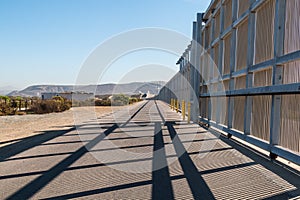 US-Mexico Border Wall Between San Diego and Tijuana photo