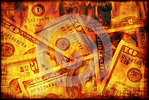 US money burning