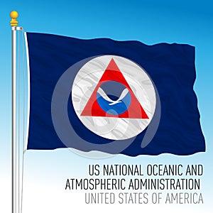 US National Oceanic and Atmospheric Administration flag, NOAA, USA