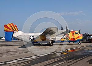 US Navy C-2A Greyhound cargo airplane