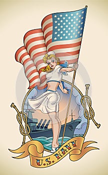 US Navy girl