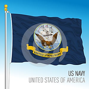 US Navy official flag  USA