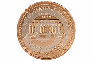 US One Cent Coin - Isolated