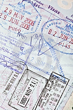 US Passport Visa Stamps