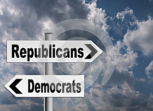 US politics - Republicans and Democrats photo