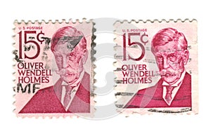 US postage stamp on white background 15c