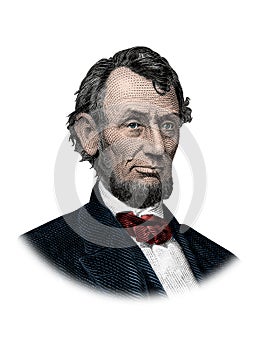 US President Abraham Lincoln Portrait