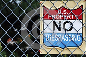 US Property No Trespassing