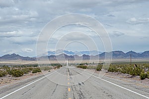 US Route 66 in Mojave Desert, CA