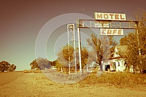 US Route 66 motel and cafe