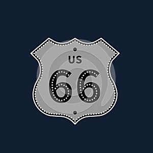 us route 66. Vector illustration decorative design