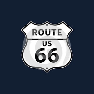 us route 66. Vector illustration decorative design